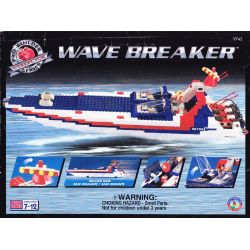 MEGA BLOKS 9745 non  MÁY CHẮN SÓNG bộ đồ chơi xếp lắp ráp ghép mô hình City WAVE BREAKER Thành Phố 700 khối