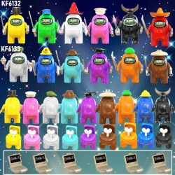 KOPF KF6132 6132 KF6133 6133 non  NÂNG CẤP NGƯỜI SÓI KHÔNG GIAN bộ đồ chơi xếp lắp ráp ghép mô hình Movie & Game AMONG US Phim Và Trò Chơi