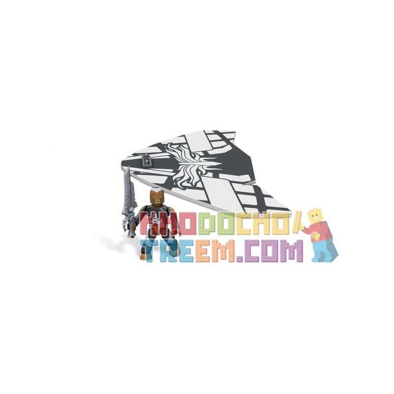 MEGA BLOKS 5669 non  PRSMF VILLAIN RANGER MÁY BAY LƯỢN bộ đồ chơi xếp lắp ráp ghép mô hình Power Rangers Super Sentai PRSMF VILLAIN RANGER AIR GLIDER 5 Anh Em Siêu Nhân 10 khối