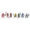 MEGA BLOKS 5666 non  BỘ PHIM HÀNH ĐỘNG THU NHỎ 1 TÚI MÙ bộ đồ chơi xếp lắp ráp ghép mô hình Power Rangers Super Sentai MICRO ACTION FIGURES SERIES 1 BLIND PACK 5 Anh Em Siêu Nhân 3 khối