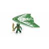 MEGA BLOKS 5620 non  TÀU LƯỢN CHIẾN BINH XANH bộ đồ chơi xếp lắp ráp ghép mô hình Power Rangers Super Sentai GREEN RANGER AIR GLIDER 5 Anh Em Siêu Nhân 11 khối