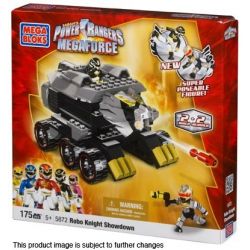 MEGA BLOKS 5872 non  HIỆP SĨ ROBO VS. VRAK bộ đồ chơi xếp lắp ráp ghép mô hình Power Rangers Super Sentai ROBO KNIGHT VS. VRAK 5 Anh Em Siêu Nhân 207 khối