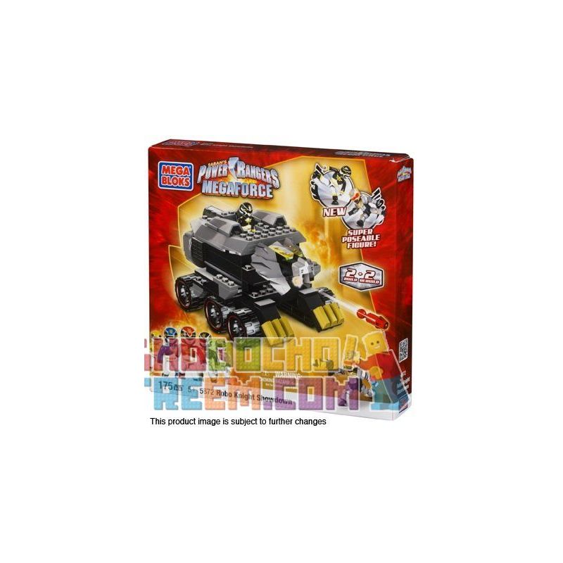 MEGA BLOKS 5872 non  HIỆP SĨ ROBO VS. VRAK bộ đồ chơi xếp lắp ráp ghép mô hình Power Rangers Super Sentai ROBO KNIGHT VS. VRAK 5 Anh Em Siêu Nhân 207 khối