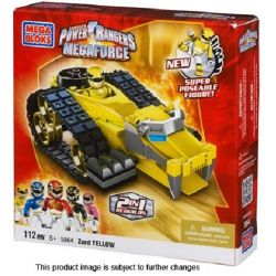 MEGA BLOKS 5864 non  MÁY ĐÁNH BẠC bộ đồ chơi xếp lắp ráp ghép mô hình Power Rangers Super Sentai TIGER MECHAZORD 5 Anh Em Siêu Nhân 74 khối