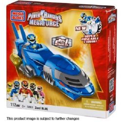 MEGA BLOKS 5863 non  MÁY CÁ MẬP AZ. bộ đồ chơi xếp lắp ráp ghép mô hình Power Rangers Super Sentai SHARK MECHAZORD 5 Anh Em Siêu Nhân 86 khối