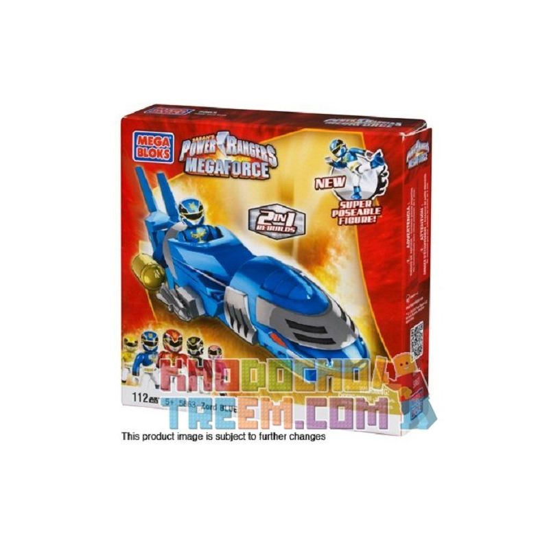 MEGA BLOKS 5863 non  MÁY CÁ MẬP AZ. bộ đồ chơi xếp lắp ráp ghép mô hình Power Rangers Super Sentai SHARK MECHAZORD 5 Anh Em Siêu Nhân 86 khối