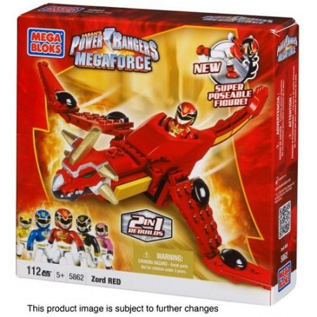 MEGA BLOKS 5862 non  DRAGON GADO. bộ đồ chơi xếp lắp ráp ghép mô hình Power Rangers Super Sentai DRAGON MECHAZORD 5 Anh Em Siêu Nhân 80 khối