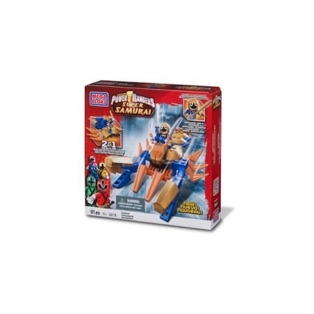 MEGA BLOKS 5819 non  CHELATION VÀNG bộ đồ chơi xếp lắp ráp ghép mô hình Power Rangers Super Sentai GOLD CLAW ZORD 5 Anh Em Siêu Nhân 91 khối