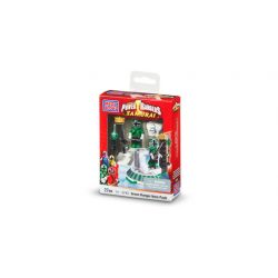 MEGA BLOKS 5743 non  GÓI ANH HÙNG CHIẾN BINH XANH bộ đồ chơi xếp lắp ráp ghép mô hình Power Rangers Super Sentai GREEN RANGER HERO PACK 5 Anh Em Siêu Nhân 27 khối