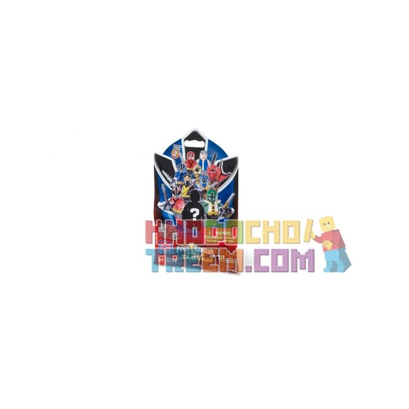 MEGA BLOKS 5714U non  MINIFIGURE SERIES 2 bộ đồ chơi xếp lắp ráp ghép mô hình Power Rangers Super Sentai MICRO FIGURES SERIES 2 5 Anh Em Siêu Nhân 3 khối