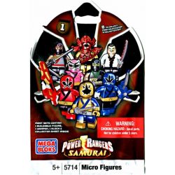 MEGA BLOKS 5714 non  MINIFIGURE SERIES 1 bộ đồ chơi xếp lắp ráp ghép mô hình Power Rangers Super Sentai MICRO FIGURES SERIES 1 5 Anh Em Siêu Nhân 2 khối