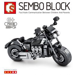 SEMBO 701131 non  TRIUMPH MOTORCYCLE. bộ đồ chơi xếp lắp ráp ghép mô hình Motorcycle Motorbike Xe Hai Bánh 215 khối