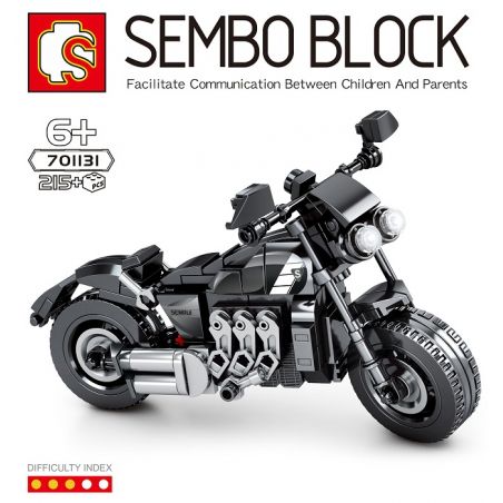 SEMBO 701131 non  TRIUMPH MOTORCYCLE. bộ đồ chơi xếp lắp ráp ghép mô hình Motorcycle Motorbike Xe Hai Bánh 215 khối