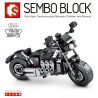 SEMBO 701131 non  TRIUMPH MOTORCYCLE. bộ đồ chơi xếp lắp ráp ghép mô hình Motorcycle Motorbike Xe Hai Bánh 215 khối