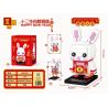 ZHEGAO QJ5113 5113 non  CON THỎ bộ đồ chơi xếp lắp ráp ghép mô hình Seasonal HAPPY NEW YEAR Mùa Lễ Hội 149 khối