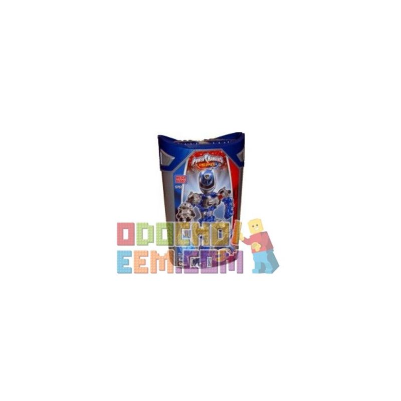 MEGA BLOKS 5757 non  ANH HÙNG SUPER MECH BLUE WARRIOR SPD bộ đồ chơi xếp lắp ráp ghép mô hình Power Rangers Super Sentai BLUE RANGER SPD SUPER TECH HERO 5 Anh Em Siêu Nhân 50 khối