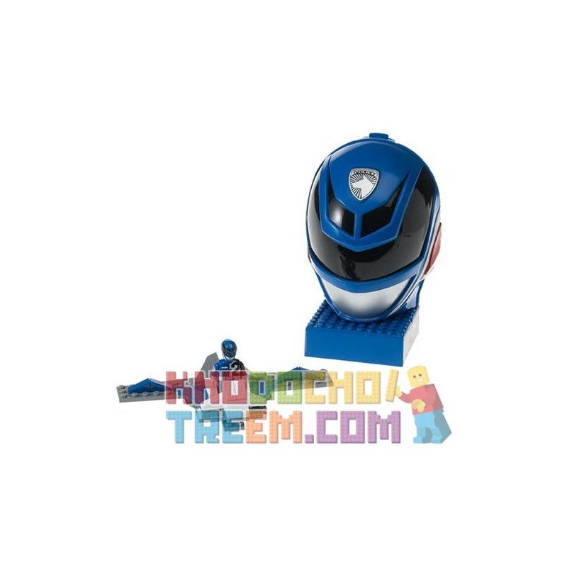 MEGA BLOKS 5750 5762 non  TRẠM GIÁM SÁT CHIẾN BINH XANH bộ đồ chơi xếp lắp ráp ghép mô hình Power Rangers Super Sentai BLUE RANGER MONITOR STATION 5 Anh Em Siêu Nhân 50 khối