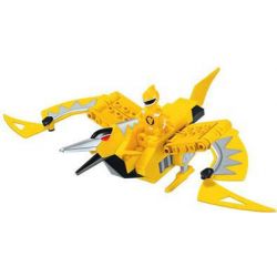 MEGA BLOKS 5738 non  RỒNG. bộ đồ chơi xếp lắp ráp ghép mô hình Power Rangers Super Sentai PTERAZORD 5 Anh Em Siêu Nhân 45 khối