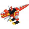 MEGA BLOKS 5736 non  KHỦNG LONG BẠO CHÚA ZOD bộ đồ chơi xếp lắp ráp ghép mô hình Power Rangers Super Sentai TYRANNOZORD 5 Anh Em Siêu Nhân 40 khối