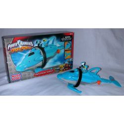 MEGA BLOKS 5713 non  DOLPHINZOD. bộ đồ chơi xếp lắp ráp ghép mô hình Power Rangers Super Sentai DOLPHIN ZORD 5 Anh Em Siêu Nhân 55 khối