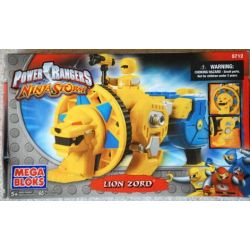 MEGA BLOKS 5712 non  LIONZORD. bộ đồ chơi xếp lắp ráp ghép mô hình Power Rangers Super Sentai LION ZORD 5 Anh Em Siêu Nhân 60 khối