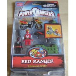 MEGA BLOKS 5701 non  ĐỘNG CƠ SÓNG THẦN bộ đồ chơi xếp lắp ráp ghép mô hình Power Rangers Super Sentai TSUNAMI CYCLE 5 Anh Em Siêu Nhân 35 khối