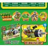 FROG BABY OBM 99691-1 99691-2 99691-3 99691-4 non  CHIẾN TRANH THỰC VẬT bộ đồ chơi xếp lắp ráp ghép mô hình Plants Vs Zombies PLANETS WAR Hoa Quả Nổi Giận 240 khối