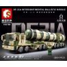 SEMBO 105786 non  DONGFENG-31A. bộ đồ chơi xếp lắp ráp ghép mô hình Military Army DF-A INTERNATIONAL BALLISTIC MISSILE Quân Sự Bộ Đội 1354 khối