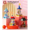 SX 9048 9049 9050 9051 non  BĂNG CHUYỀN SÂN CHƠI 4 LOẠI FROZEN DISNEY MICKEY DONALD DUCK TOY STORY NINJAGO bộ đồ chơi xếp lắp ráp ghép mô hình The  Ninjago Movie MODELING PLAYGROUND CAROUSEL Ninja Lốc Xoáy 796 khối
