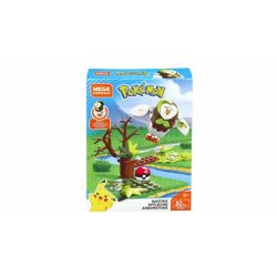 MEGA BLOKS FVK67 non  PUG. bộ đồ chơi xếp lắp ráp ghép mô hình Pokémon DARTRIX Pokemon 82 khối
