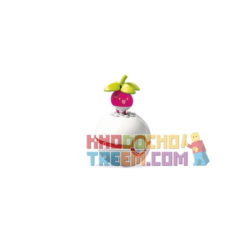 MEGA BLOKS FVK56 non  TRE NGỌT bộ đồ chơi xếp lắp ráp ghép mô hình Pokémon BOUNSWEET Pokemon 17 khối