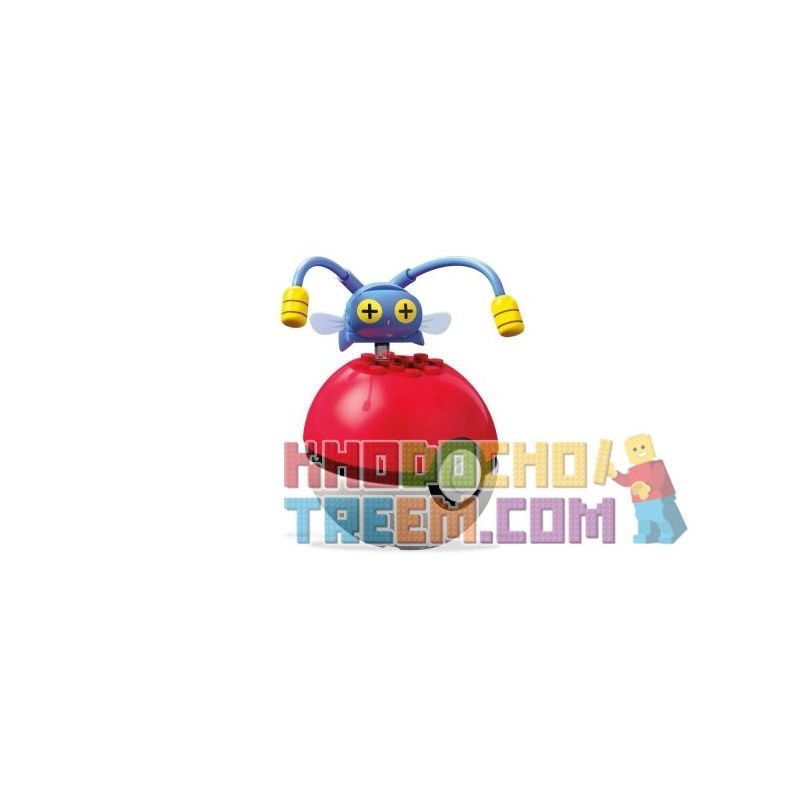 MEGA BLOKS FVK54 non  CÁ ĐÈN LỒNG bộ đồ chơi xếp lắp ráp ghép mô hình Pokémon CHINCHOU Pokemon 28 khối
