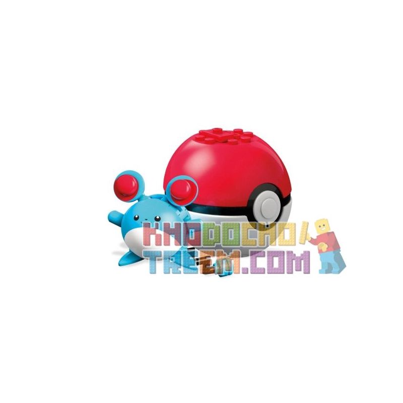 MEGA BLOKS FVK53 non  MA LI. bộ đồ chơi xếp lắp ráp ghép mô hình Pokémon MARILL Pokemon 31 khối