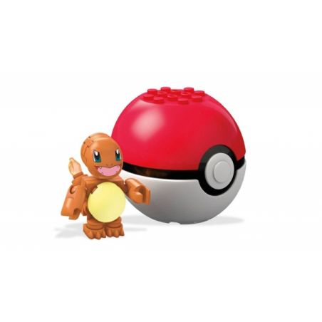 MEGA BLOKS FVK51 non  RỒNG LỬA NHỎ bộ đồ chơi xếp lắp ráp ghép mô hình Pokémon CHARMANDER Pokemon 21 khối
