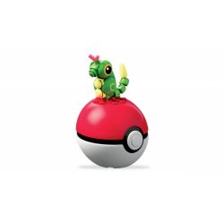 MEGA BLOKS FVK49 non  SÂU BƯỚM XANH bộ đồ chơi xếp lắp ráp ghép mô hình Pokémon CATERPIE Pokemon 26 khối