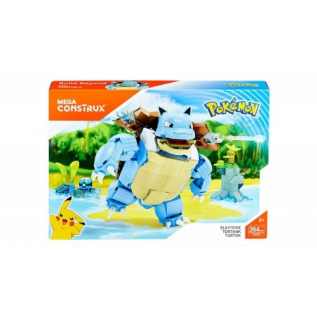 MEGA BLOKS FPM99 non  RÙA MŨI TÊN NƯỚC bộ đồ chơi xếp lắp ráp ghép mô hình Pokémon BLASTOISE Pokemon 284 khối