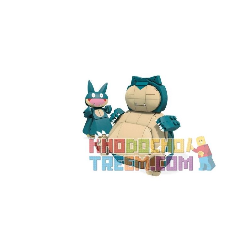 MEGA BLOKS FPM11 non  KIRBY VÀ LITTLE KIRBY bộ đồ chơi xếp lắp ráp ghép mô hình Pokémon SNORLAX & MUNCHLAX Pokemon 272 khối