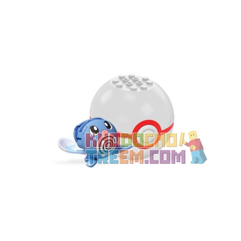 MEGA BLOKS FPM06 non  NÒNG NỌC CUỘN MUỖI bộ đồ chơi xếp lắp ráp ghép mô hình Pokémon POLIWAG Pokemon 16 khối