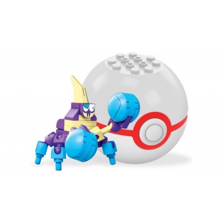 MEGA BLOKS FPM03 non  CUA THẮNG CỐ bộ đồ chơi xếp lắp ráp ghép mô hình Pokémon CRABRAWLER Pokemon 33 khối