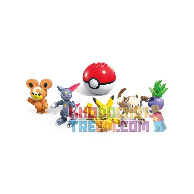MEGA BLOKS FPM10 non  NHIỀU BAO BÌ bộ đồ chơi xếp lắp ráp ghép mô hình Pokémon POKÉMON MULTI PACK Pokemon 129 khối