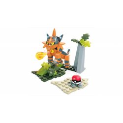 MEGA BLOKS FPL98 non  MEO MEO NÓNG bộ đồ chơi xếp lắp ráp ghép mô hình Pokémon TORRACAT Pokemon 79 khối
