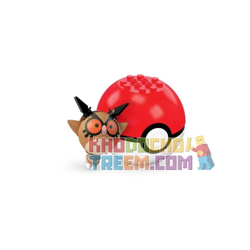 MEGA BLOKS FNL91 non  BUSTARD. bộ đồ chơi xếp lắp ráp ghép mô hình Pokémon HOOTHOOT Pokemon 22 khối