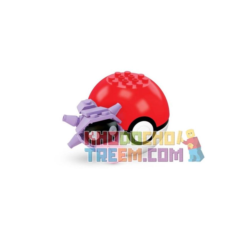 MEGA BLOKS FNL90 non  LƯỠI LỚN bộ đồ chơi xếp lắp ráp ghép mô hình Pokémon SHELLDER Pokemon 32 khối