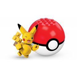 MEGA BLOKS FJN61 FNL92 non  PIKUCHU. bộ đồ chơi xếp lắp ráp ghép mô hình Pokémon PIKACHU Pokemon 21 khối
