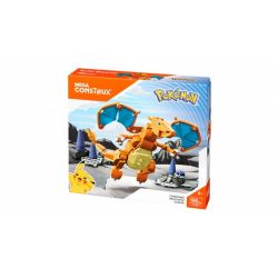 MEGA BLOKS DYR77 non  CHARIZARD. bộ đồ chơi xếp lắp ráp ghép mô hình Pokémon Pokemon 198 khối