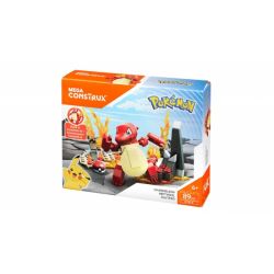 MEGA BLOKS DYR76 non  KHỦNG LONG LỬA bộ đồ chơi xếp lắp ráp ghép mô hình Pokémon CHARMELEON Pokemon 89 khối