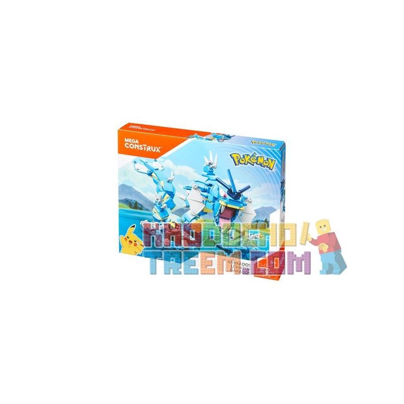 MEGA BLOKS DYF14 non  KHỦNG LONG BẠO CHÚA bộ đồ chơi xếp lắp ráp ghép mô hình Pokémon GYARADOS Pokemon 352 khối