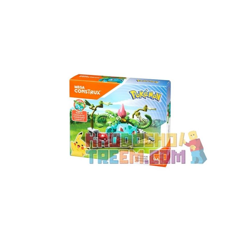 MEGA BLOKS DYF13 non  ẾCH bộ đồ chơi xếp lắp ráp ghép mô hình Pokémon IVYSAUR Pokemon 94 khối