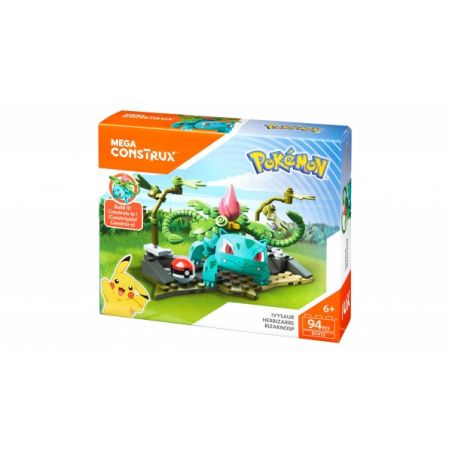 MEGA BLOKS DYF13 non  ẾCH bộ đồ chơi xếp lắp ráp ghép mô hình Pokémon IVYSAUR Pokemon 94 khối