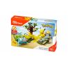 MEGA BLOKS DYF11 non  PIKAQIU VS WONDER ẾCH HẠT GIỐNG bộ đồ chơi xếp lắp ráp ghép mô hình Pokémon PIKACHU VS BULBASAUR Pokemon 140 khối